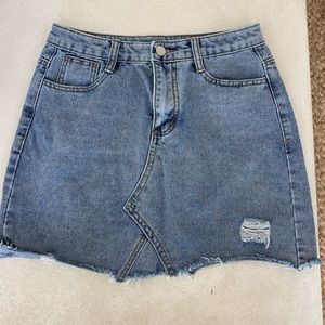 SHEIN Denim Mini Skirt